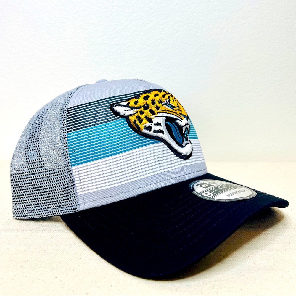 New Era NFL Jacksonville Jaguars Gray/Black 9FORTY Adjustable SnapBack Hat NWT